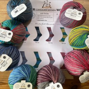 Neu: Neue Farben der Ferner Lungauer Sockenwolle mit Seide 420 m